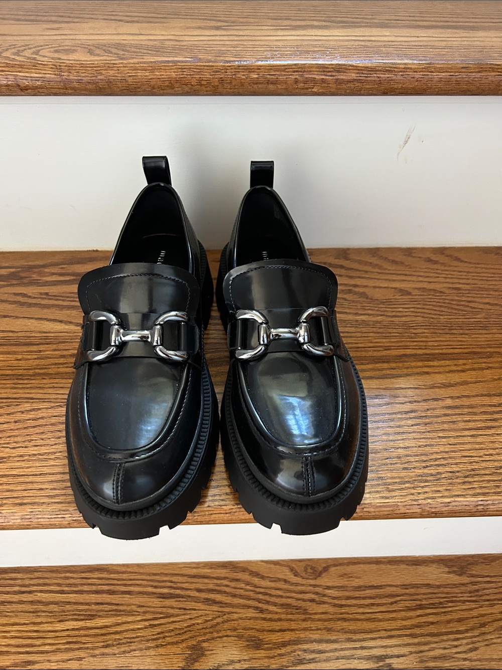 Black  Chunky Bit Loafers